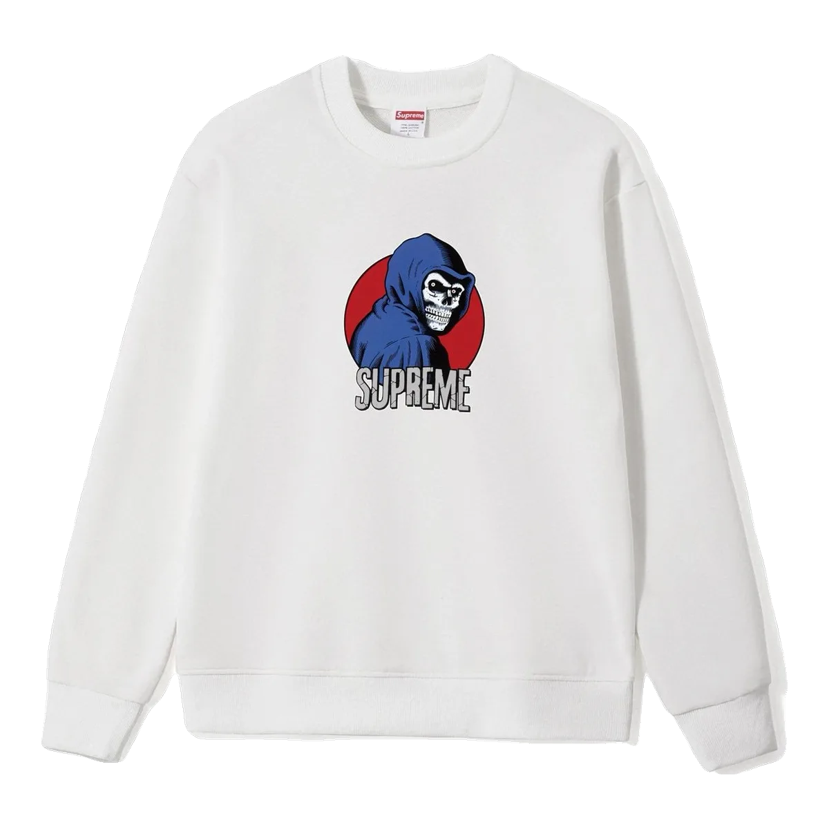 Supreme White Reaper Sweatshirt