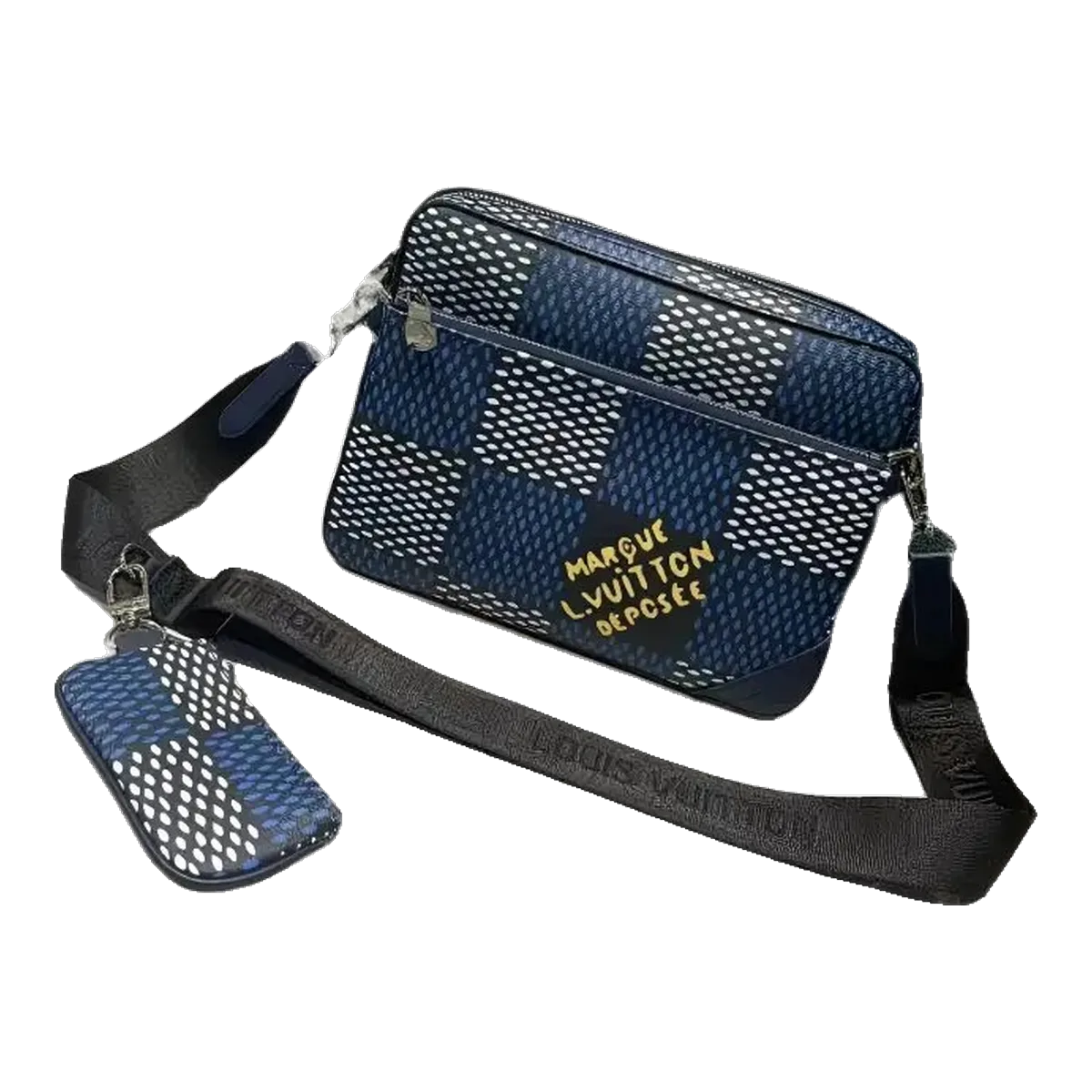 Louis Vuitton Blue Damier Bag