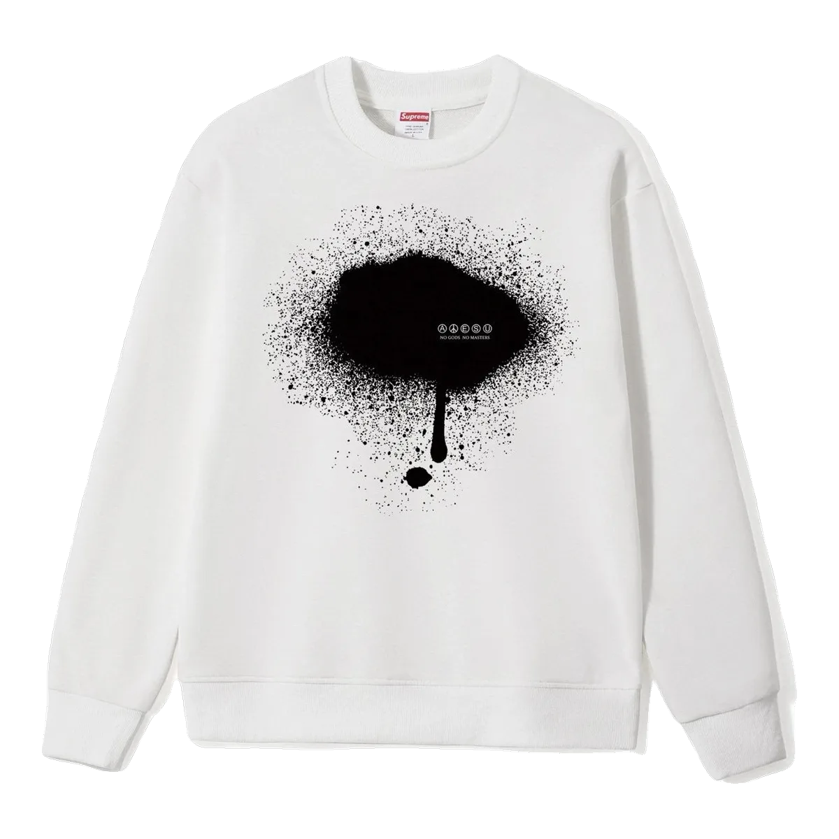 Supreme Spray Logo Sweatshirt White