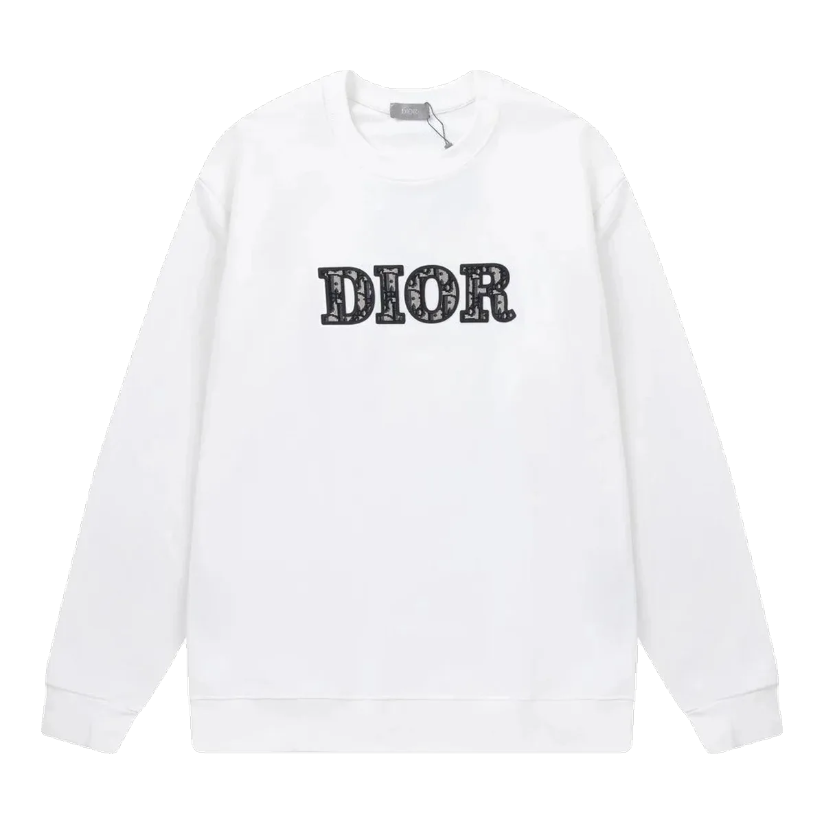 Dior White Logo Sweatshirt