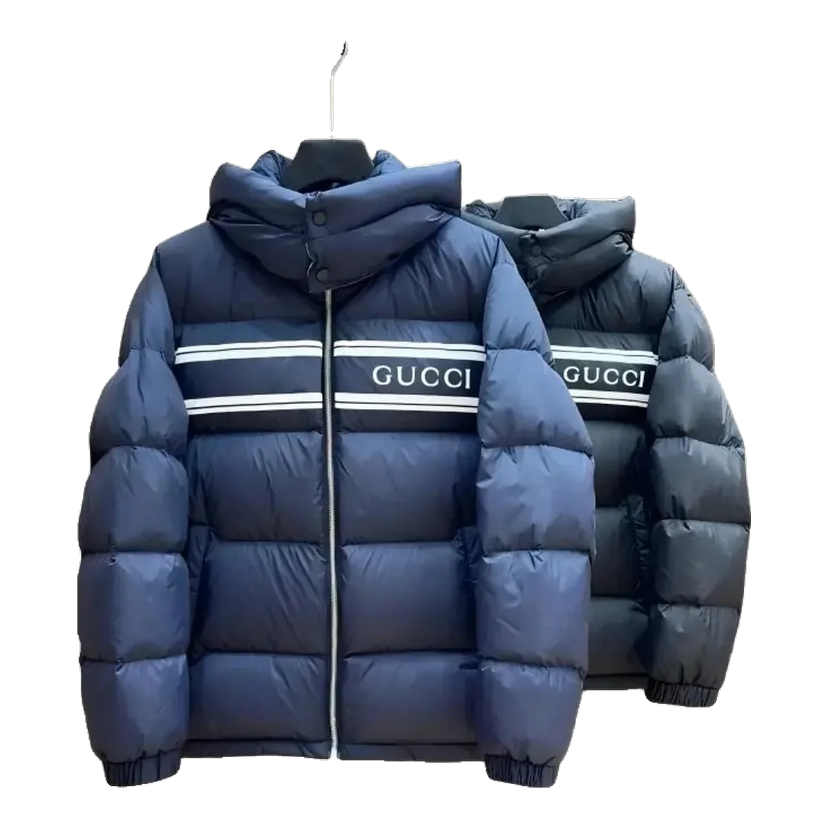 Gucci Blue Logo Puffer Jacket