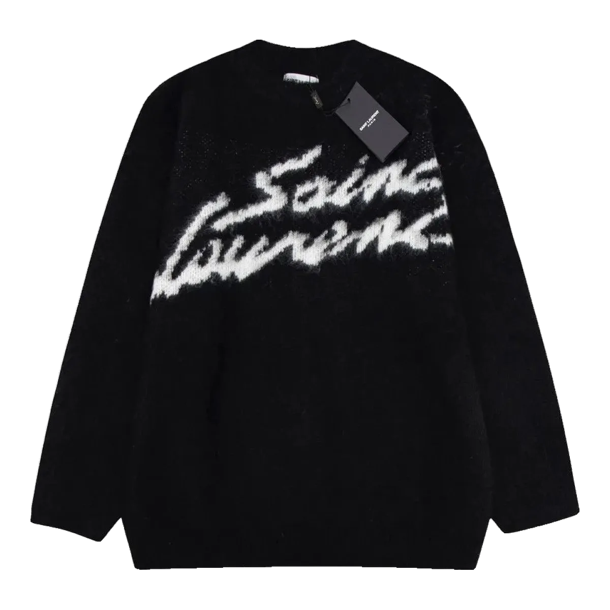 Saint Laurent Black Logo Sweatshirt