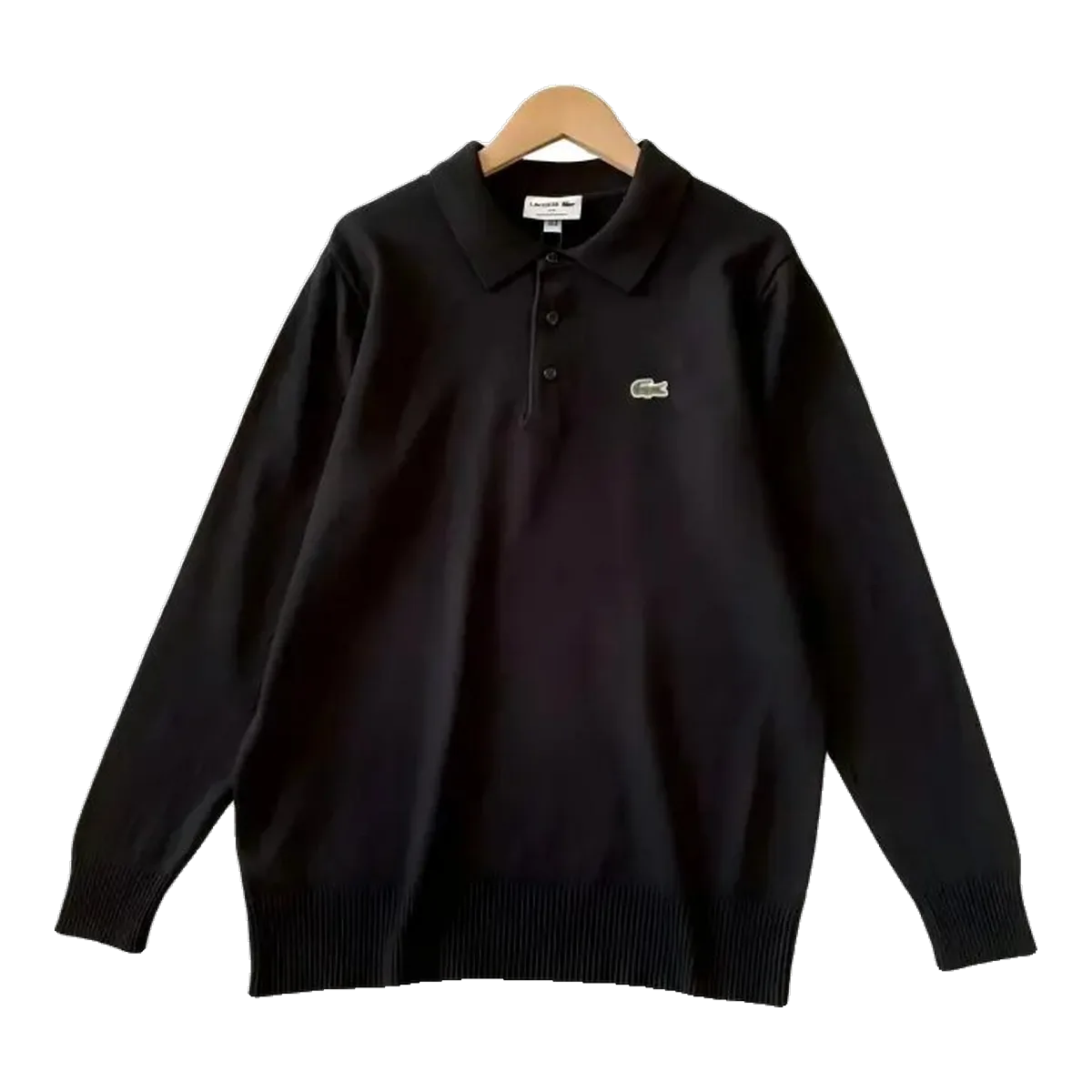 Lacoste Long Sleeve Polo Black