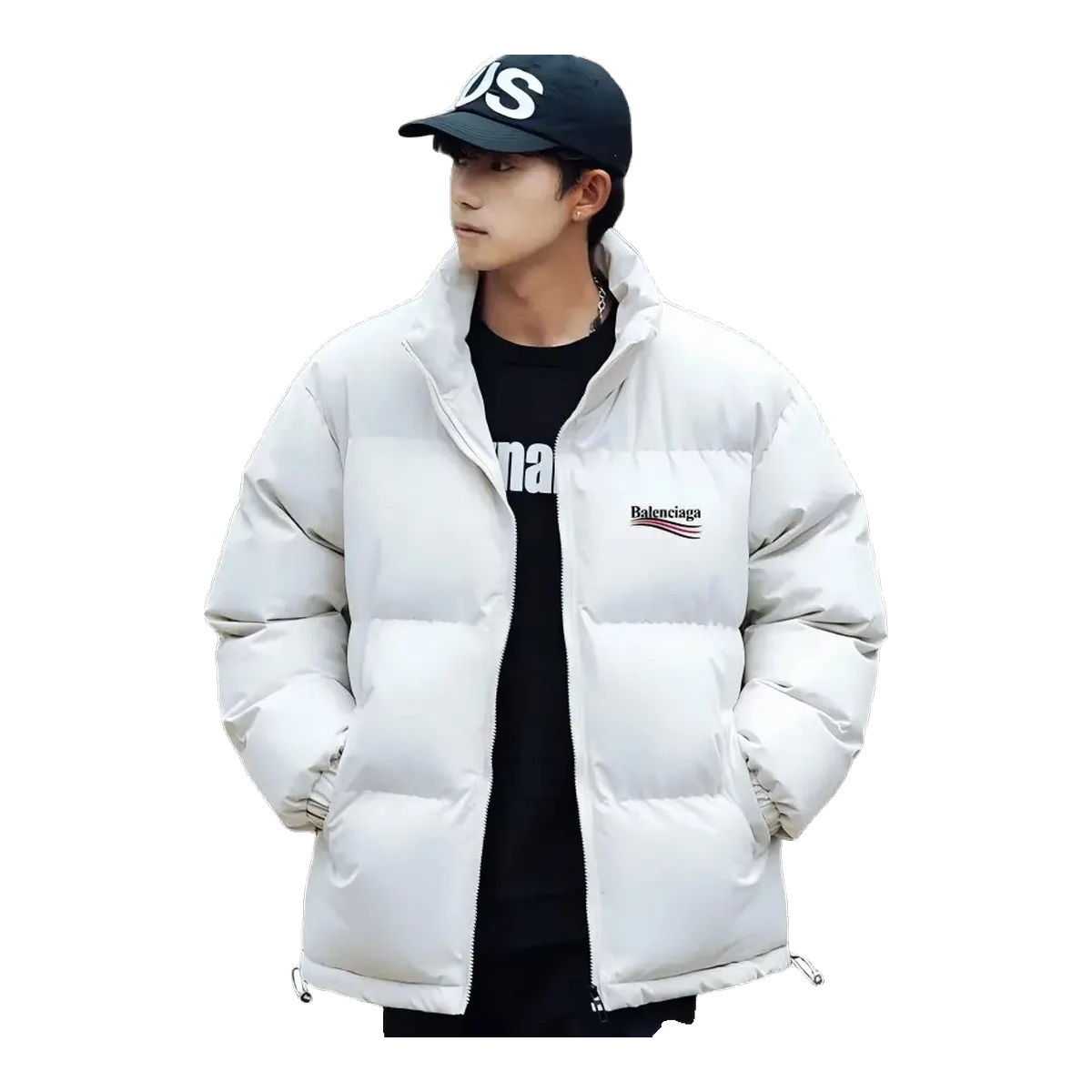 Balenciaga White Puffer Jacket
