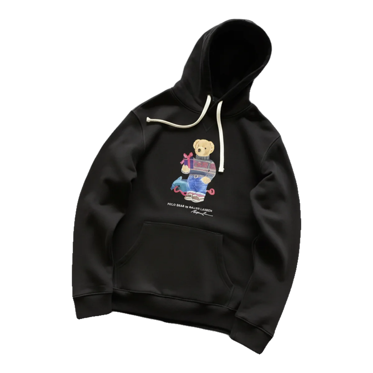 Ralph Lauren Polo Bear Hoodie Black