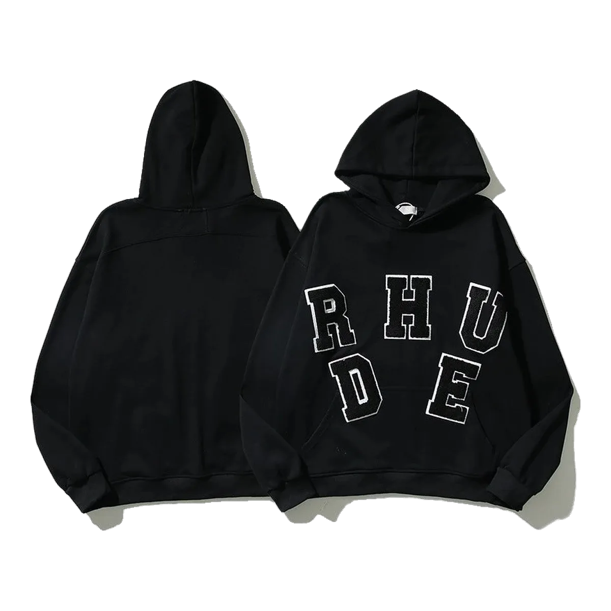 Rhude Black Logo Hoodie