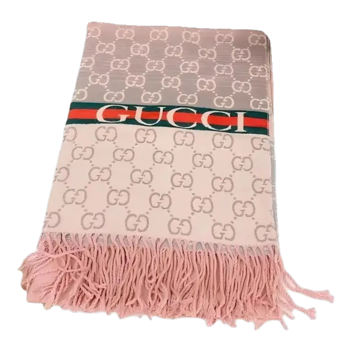 Gucci GG Monogram Scarf Pink