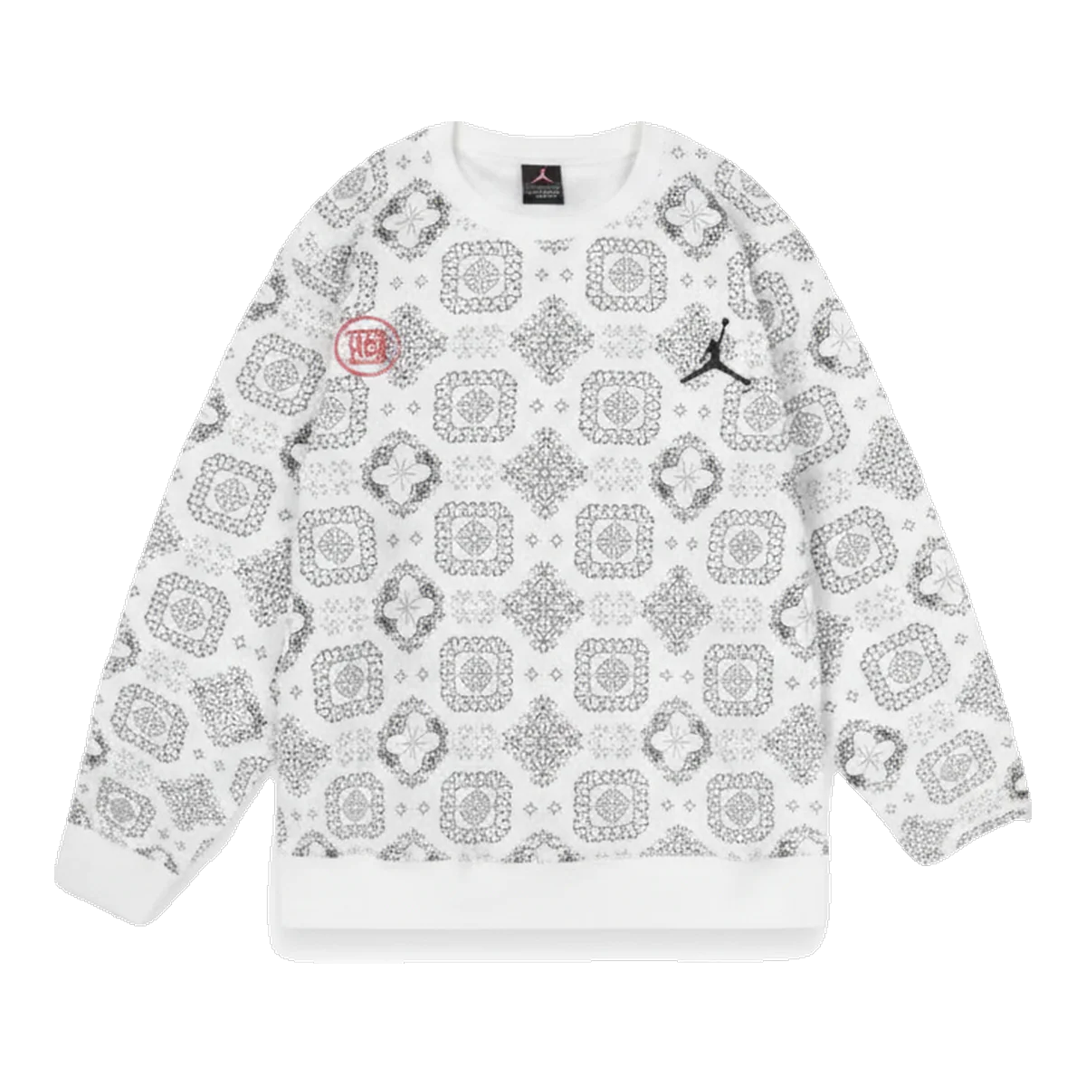 Jordan White Monogram Sweatshirt