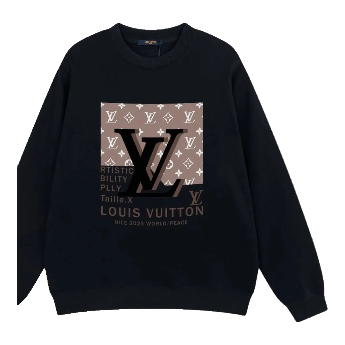Louis Vuitton Monogram Sweatshirt Black