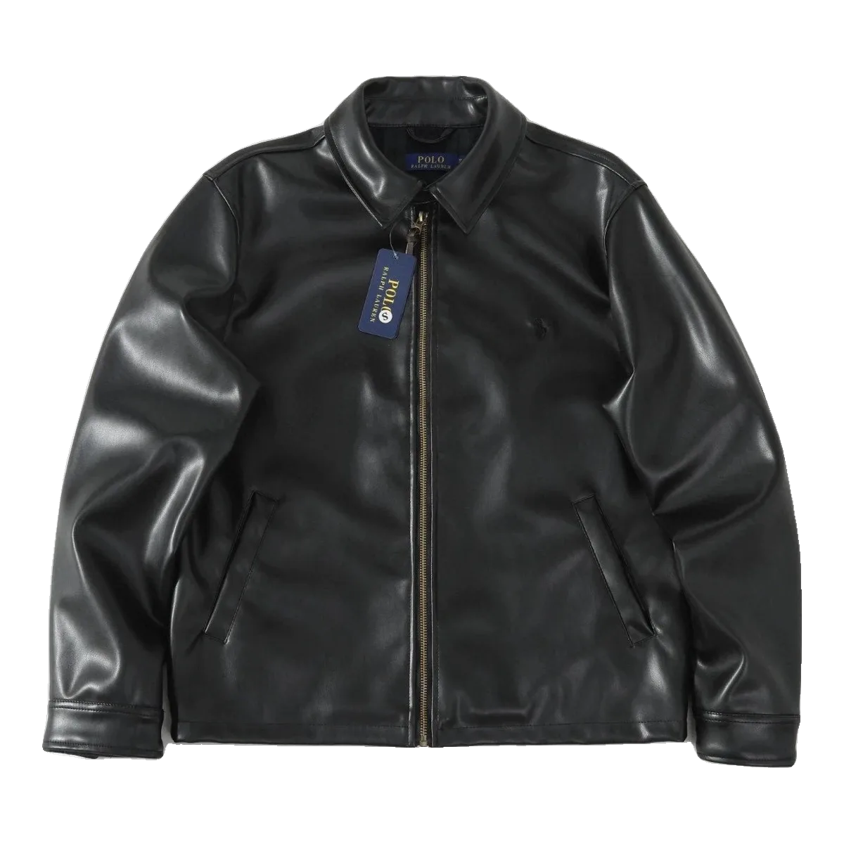 Ralph Lauren Leather Jacket Black