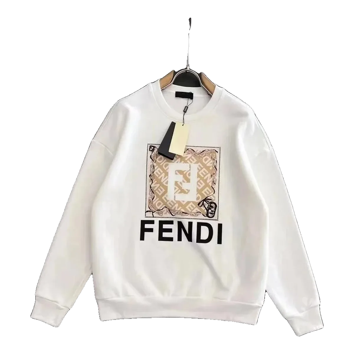 Fendi Logo Sweatshirt White