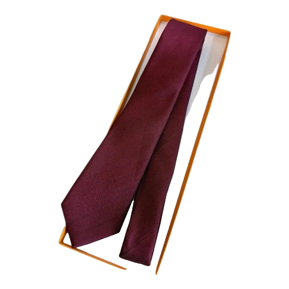 Louis Vuitton Burgundy Silk Tie