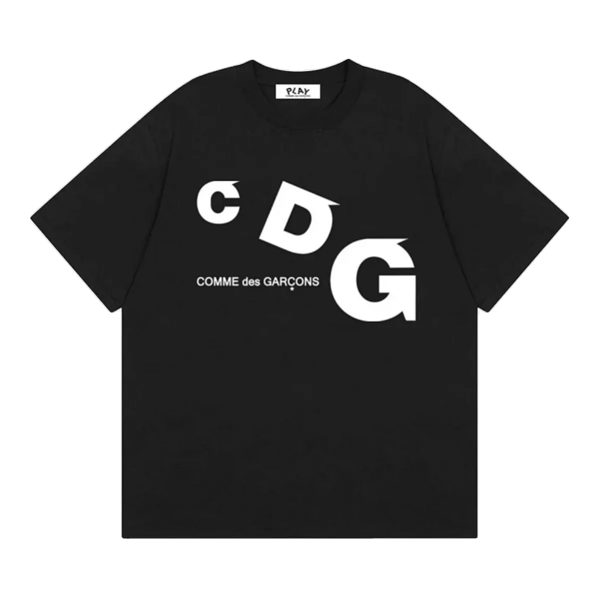 Cdg Logo Tee Black