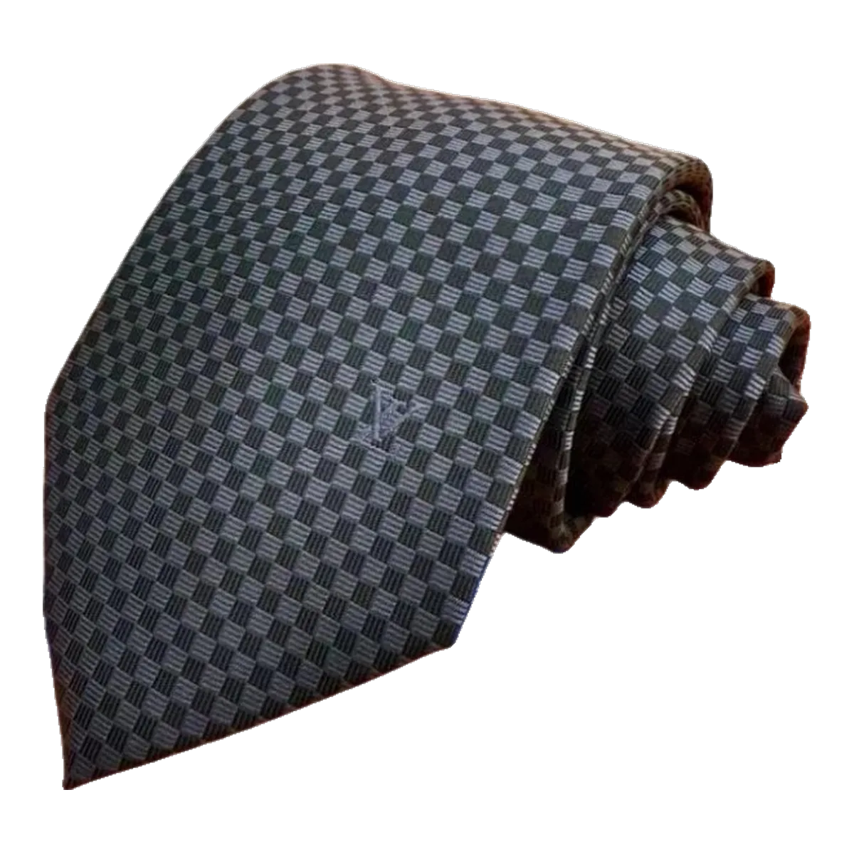 Louis Vuitton Silk Tie Grey Monogram
