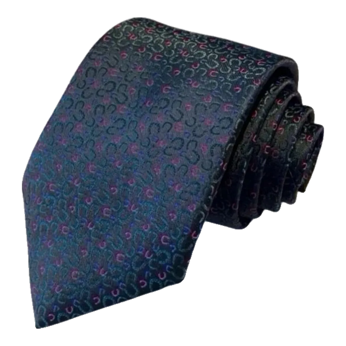 Hermes Silk Tie Navy