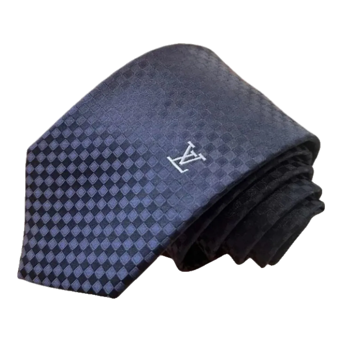 Louis Vuitton Navy Monogram Tie