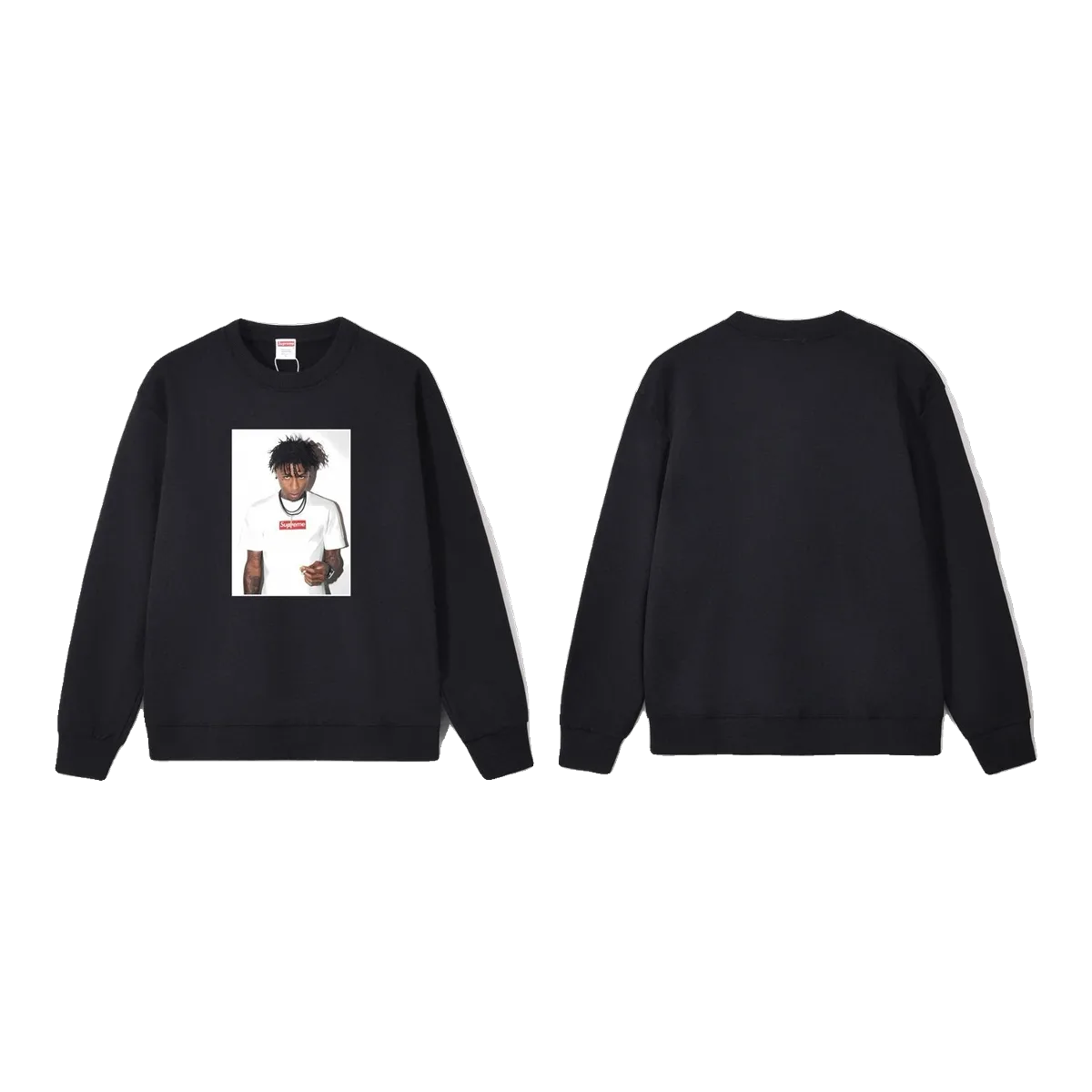 Supreme Black Photo Sweatshirt
