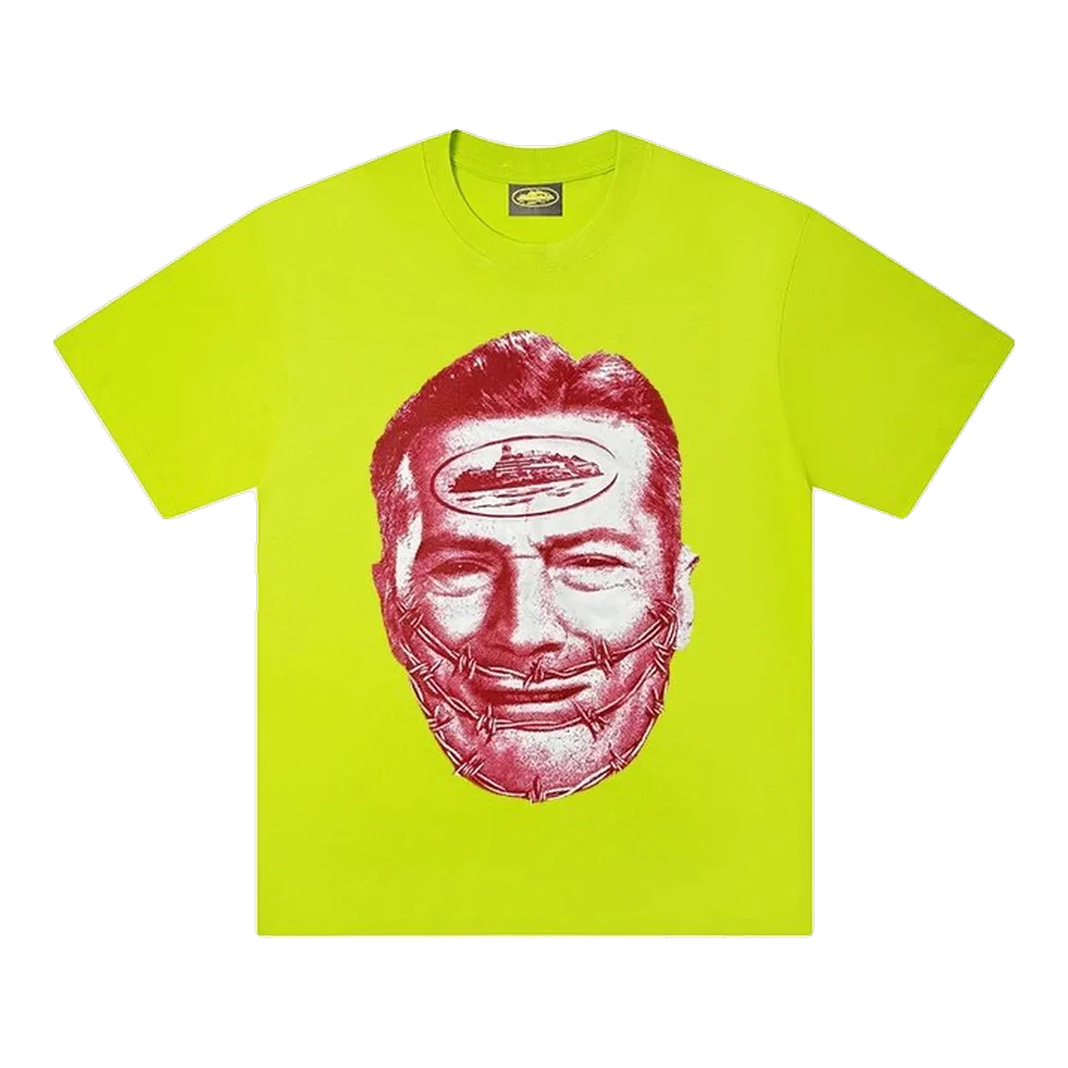 Corteiz Face Graphic T-Shirt Yellow