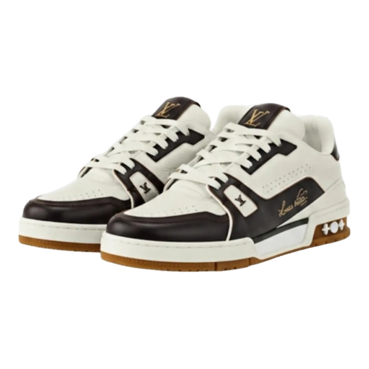 Louis Vuitton White LV Trainer Sneakers