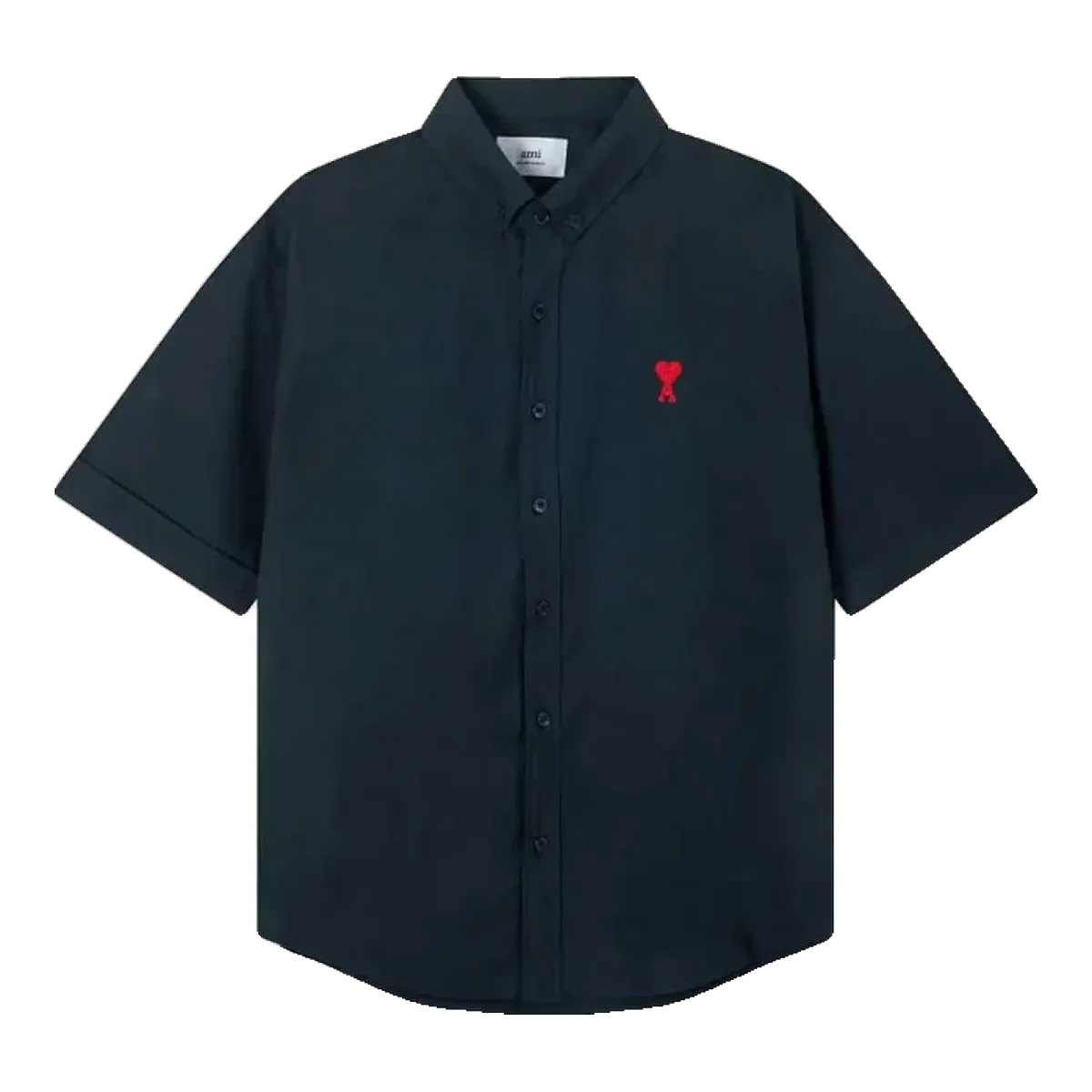 Ami Heart Logo Shirt Navy