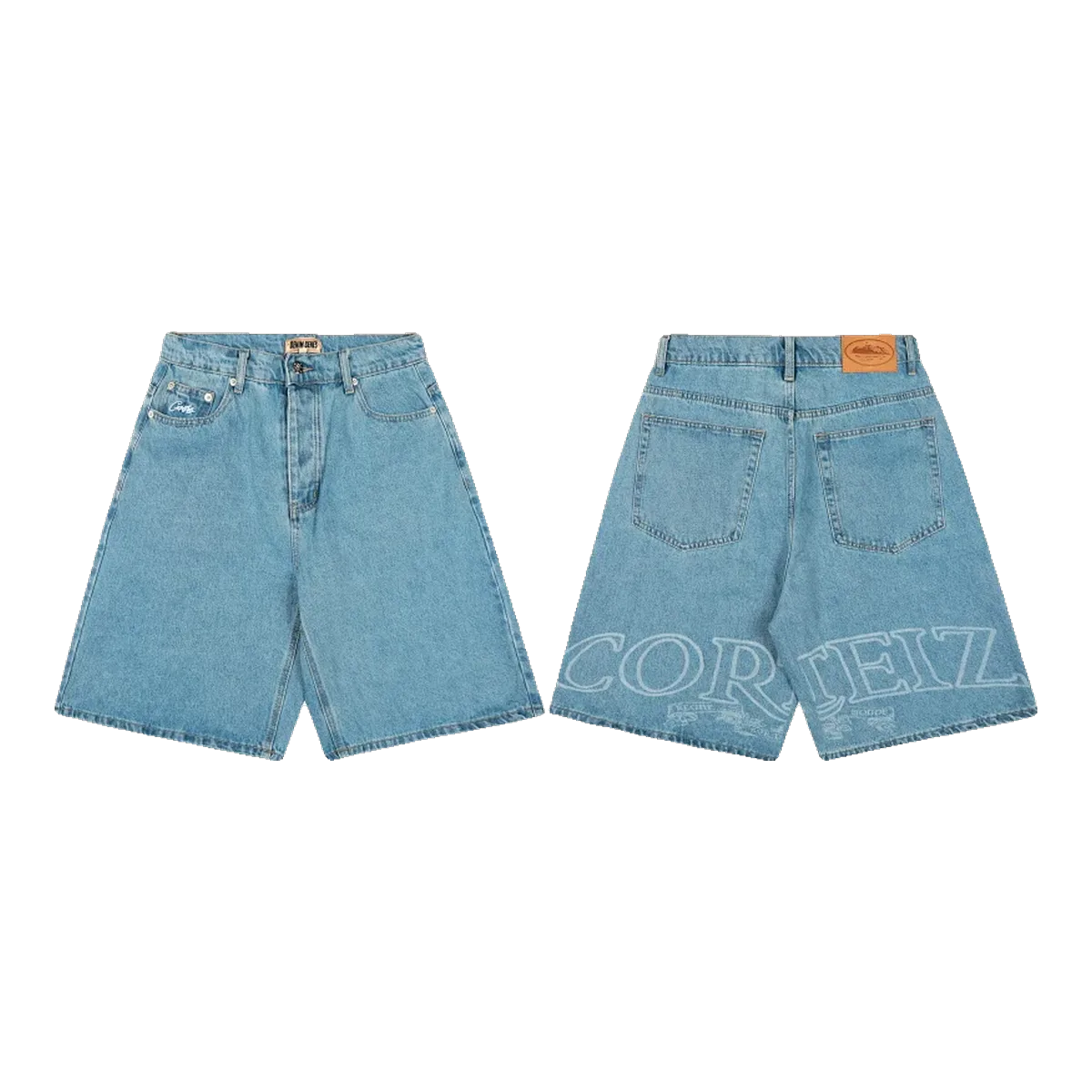 Corteiz Blue Denim Shorts
