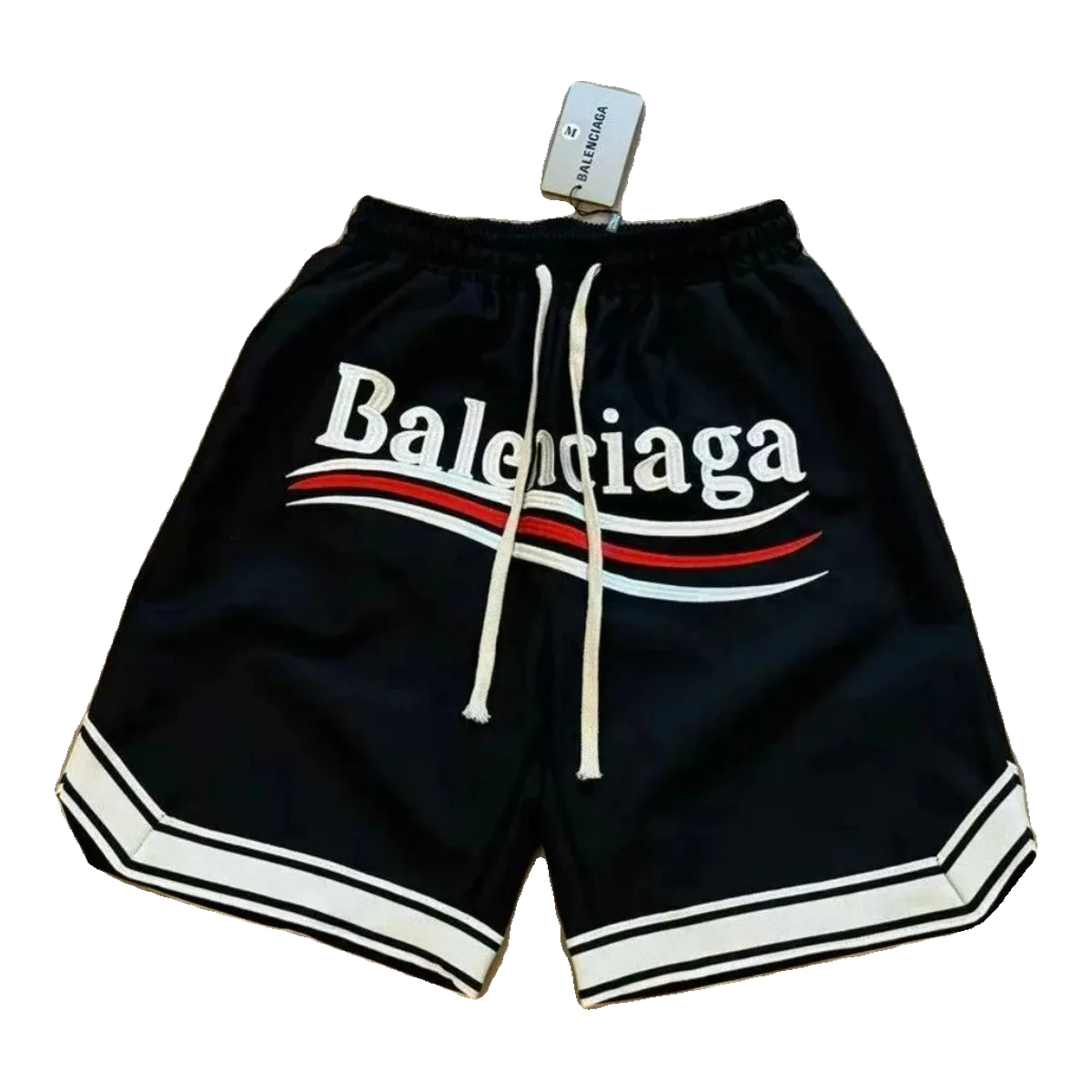 Balenciaga Logo Shorts Black