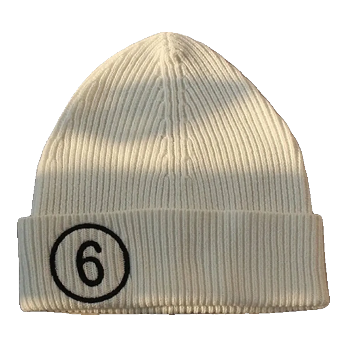 Maison Margiela Number Beanie Cream
