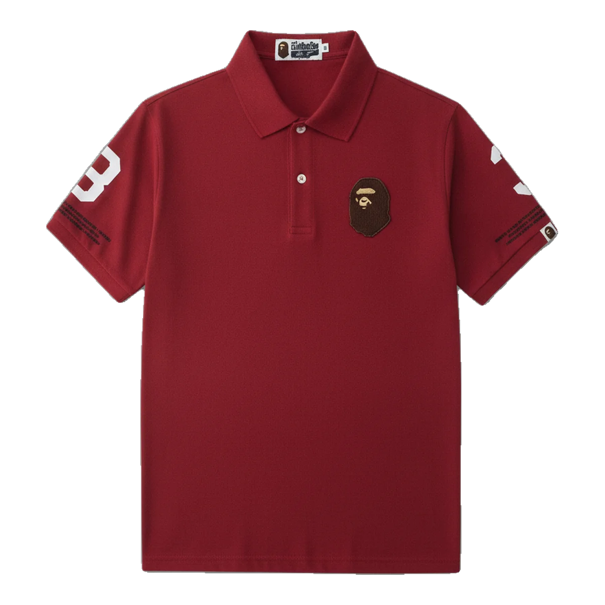 Bape Polo Shirt Red