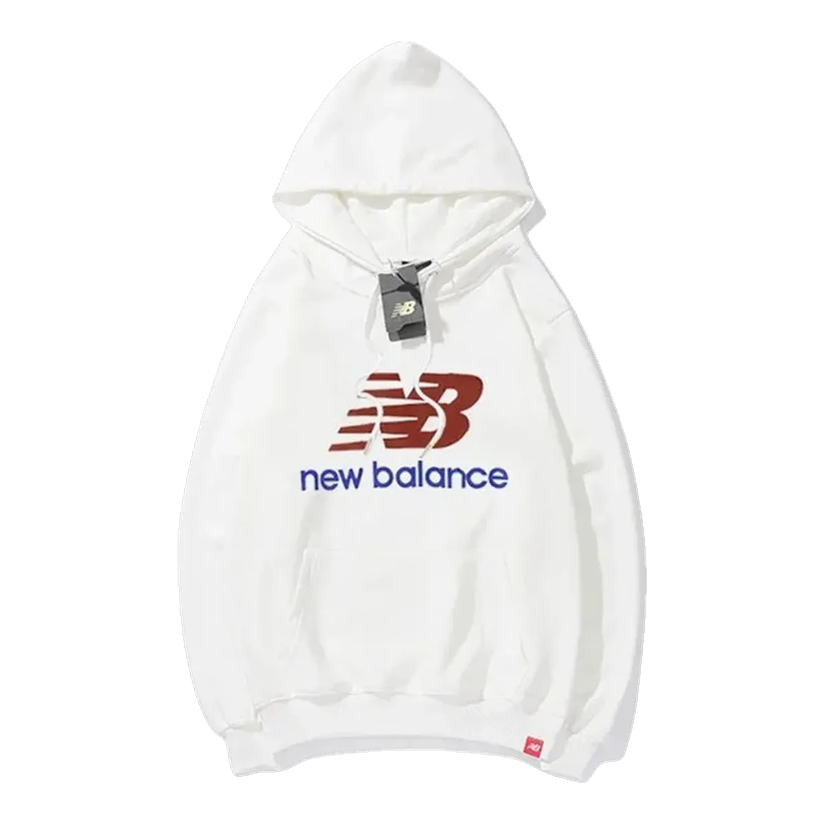 New Balance White Logo Hoodie