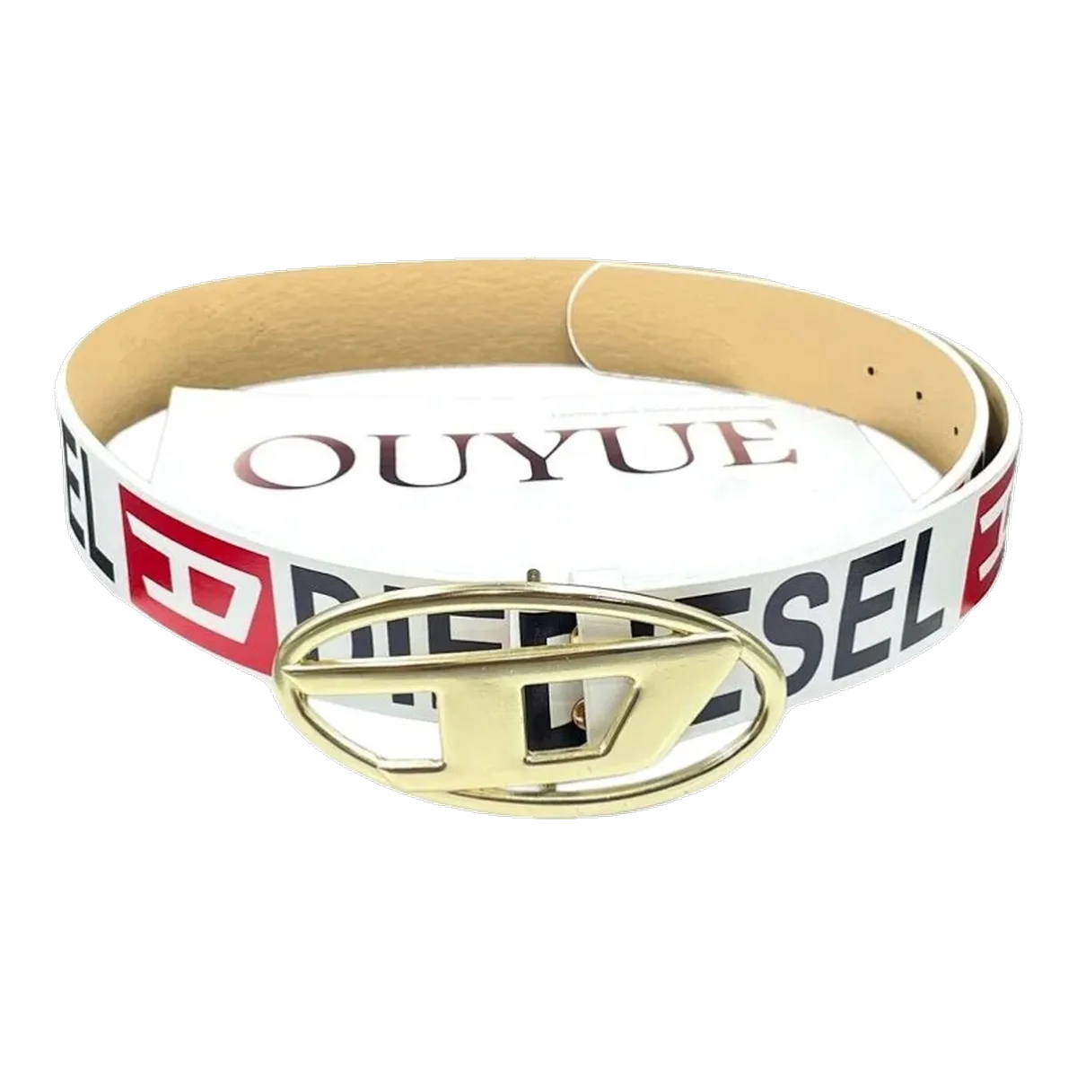 Supreme White Logo Belt