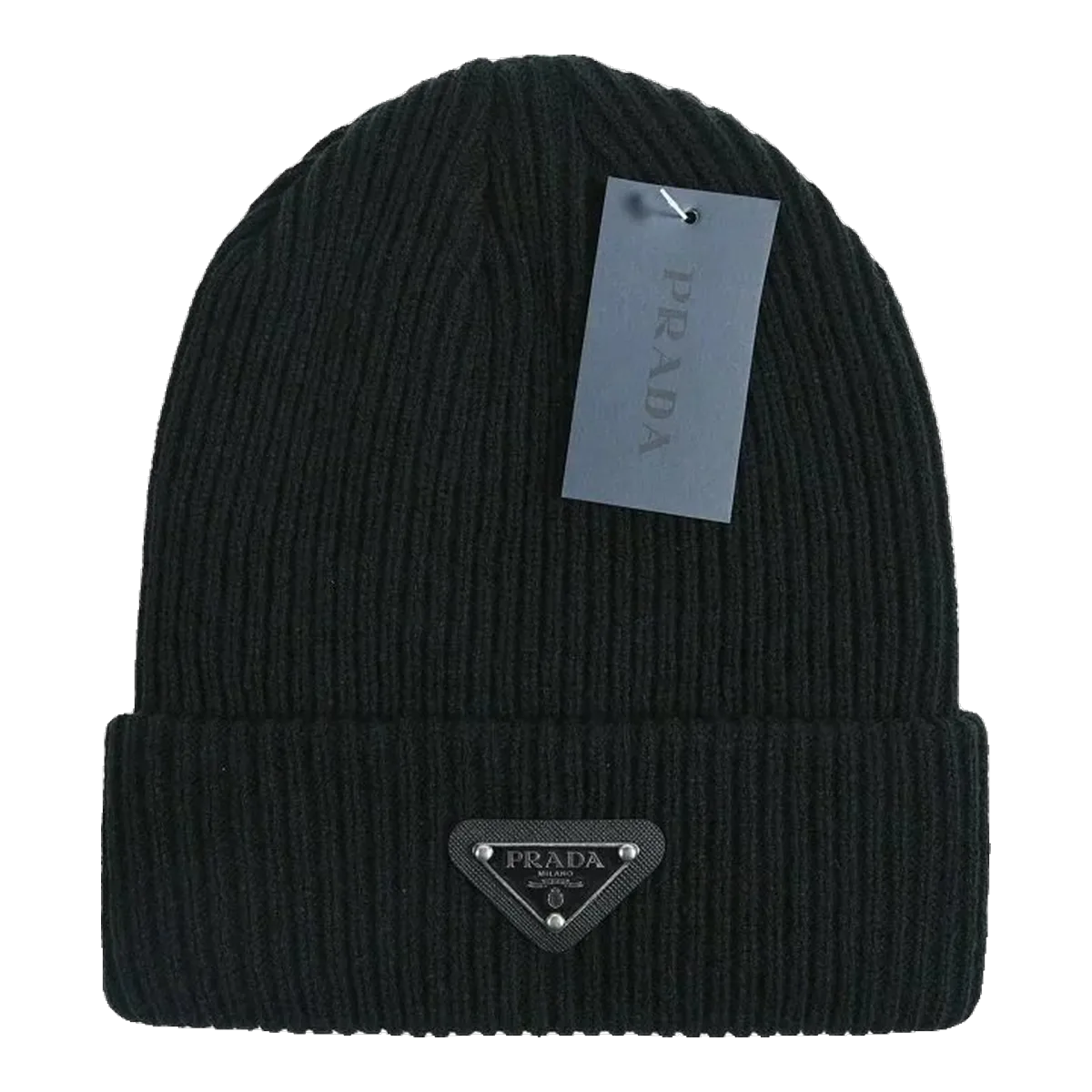 Prada Logo Beanie Black