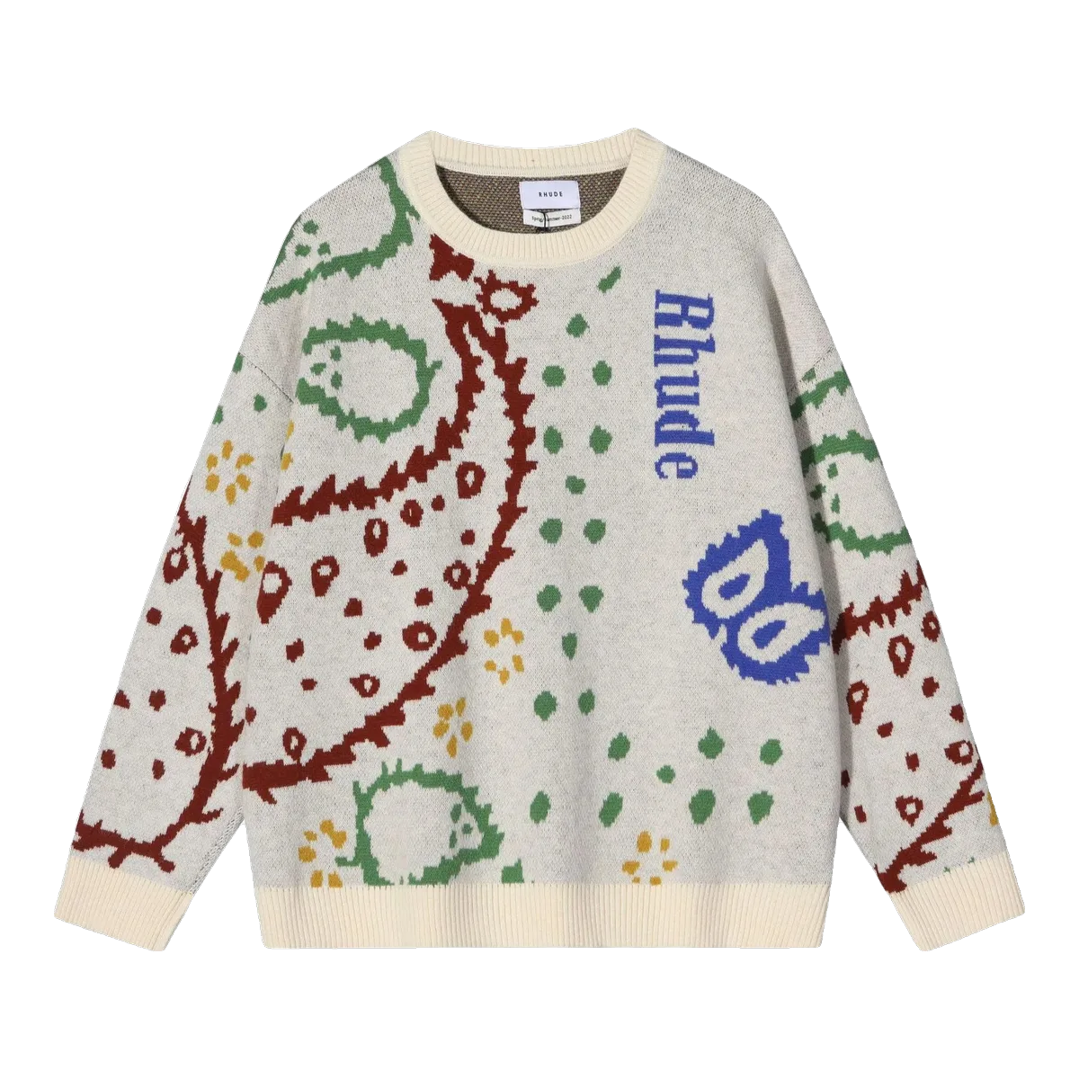 Rhude Knit Sweater Cream