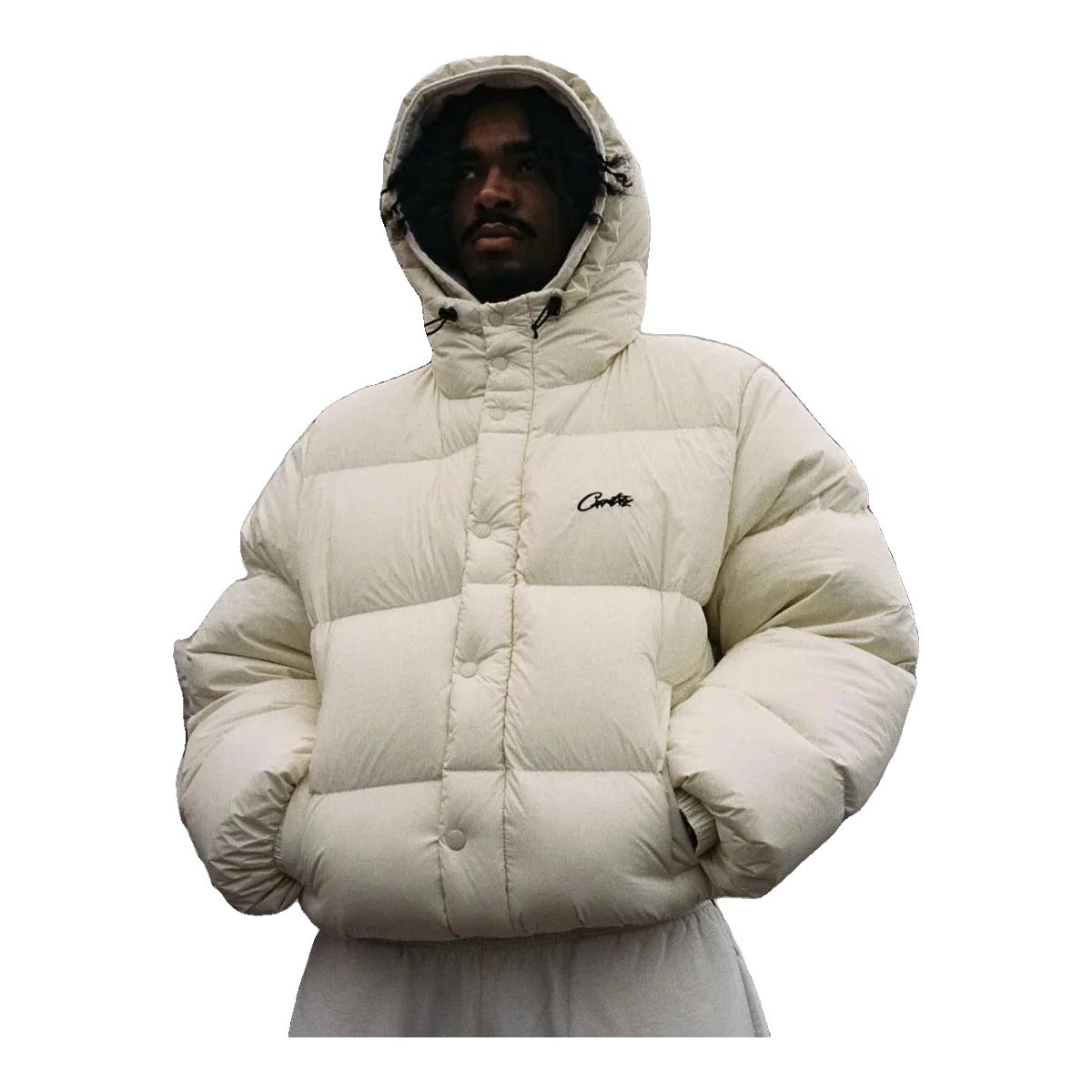 Corteiz Puffer Jacket Cream