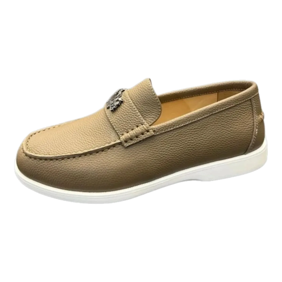 Hermes Tan Loafers