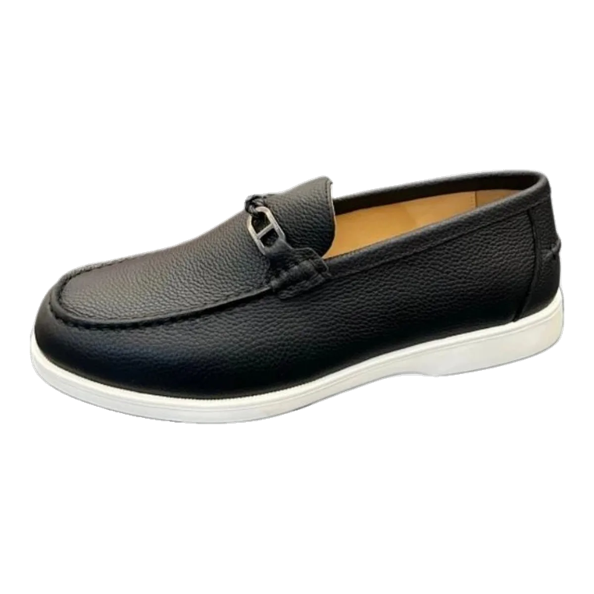 Hermes Grey Loafers