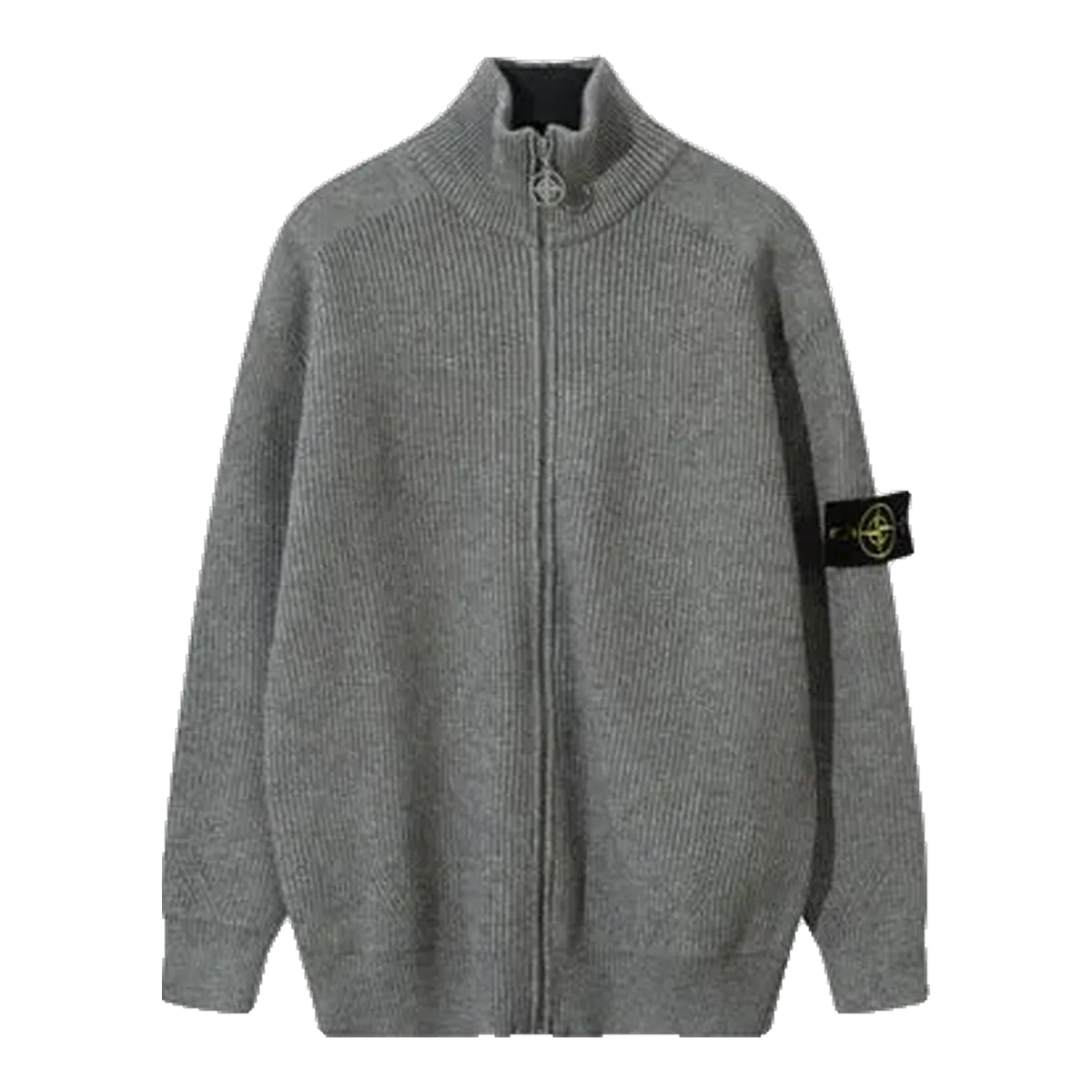 Stone Island Zip Sweater Grey