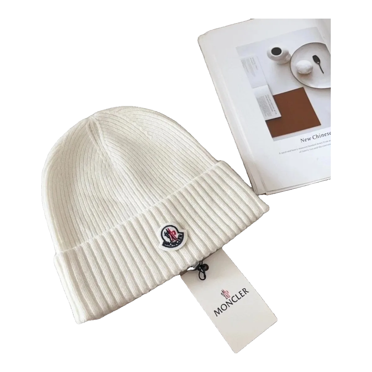 Moncler Beanie White