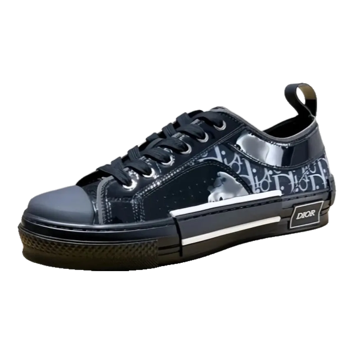 Dior Black Oblique B23 High Sneakers