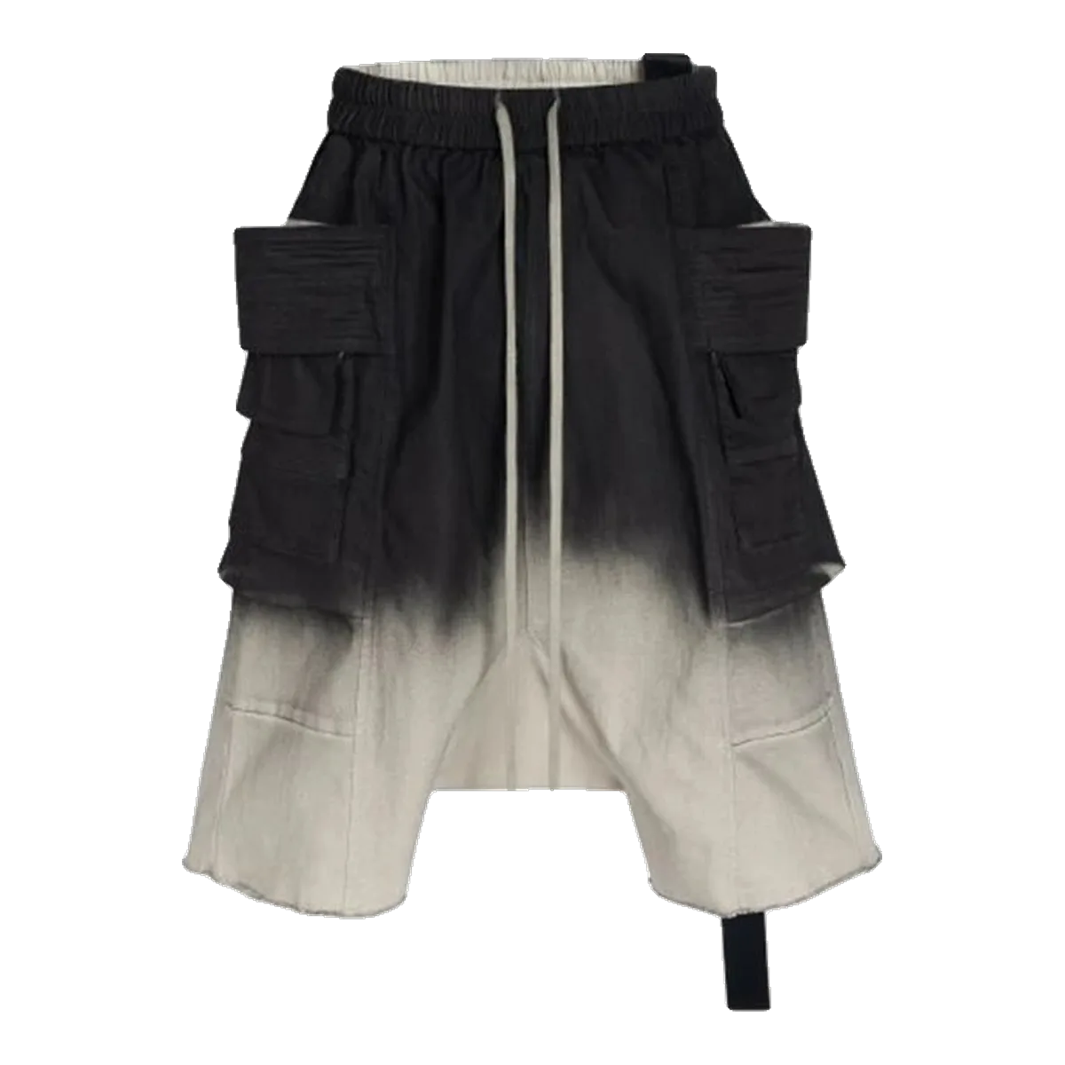 Rick Owens Black Cargo Shorts