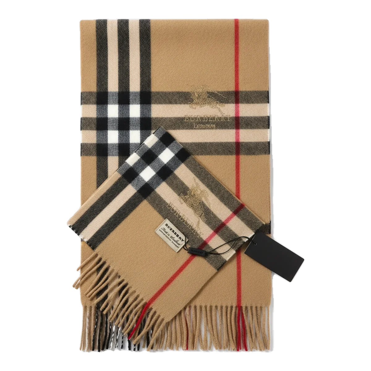 Burberry Check Scarf Tan