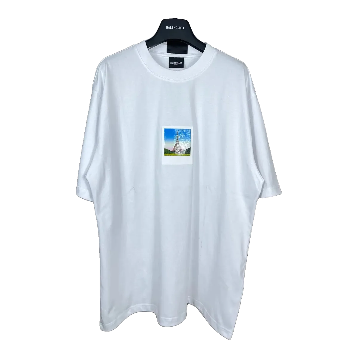 Balenciaga White Graphic T-Shirt