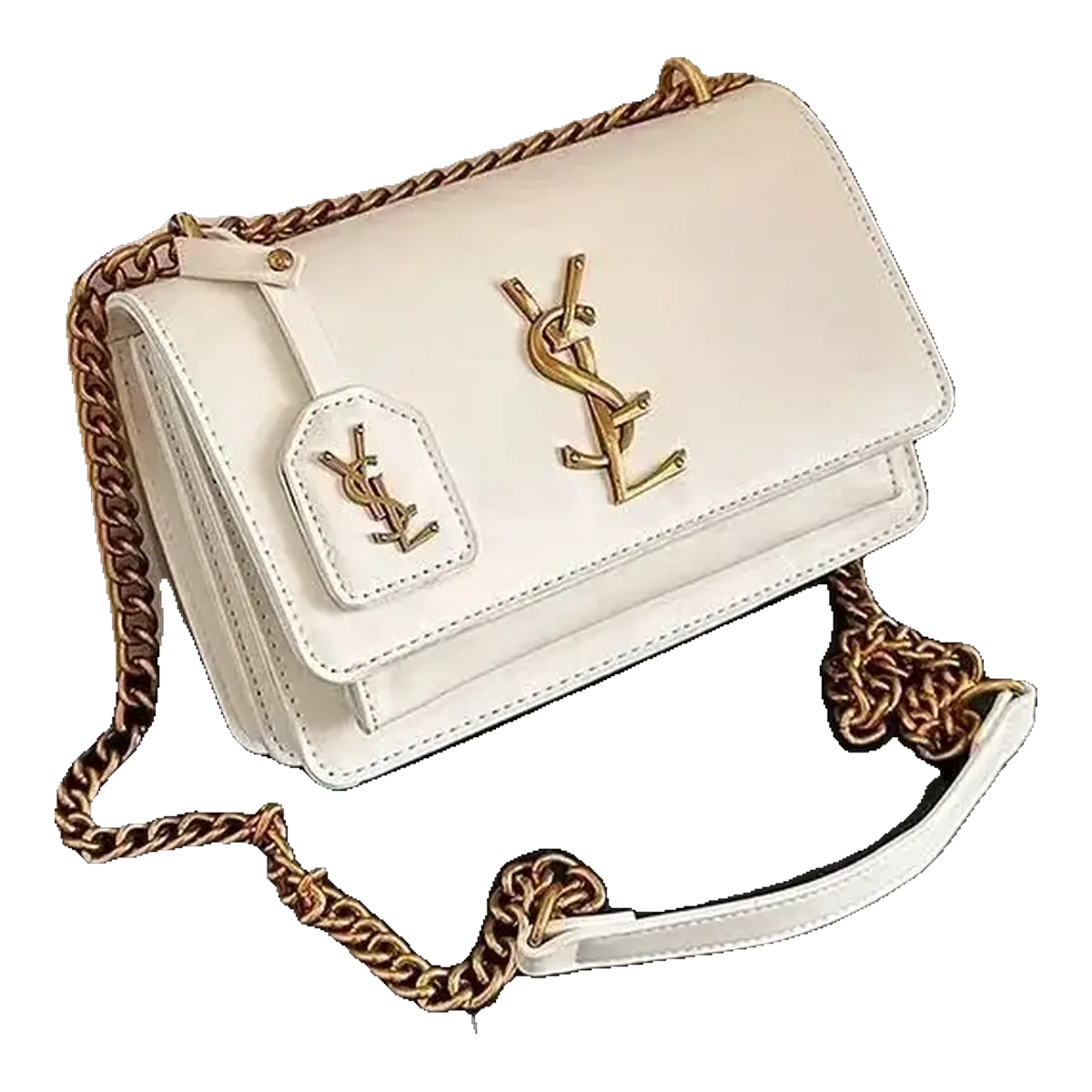 Saint Laurent Cream Chain Bag