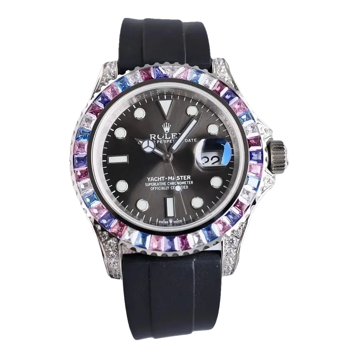 Rolex Gem-Set Bezel Watch