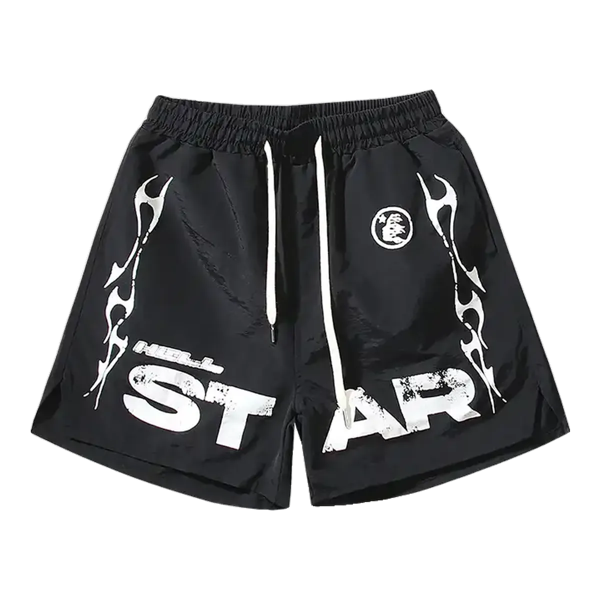 Hellstar Star Flame Shorts Black
