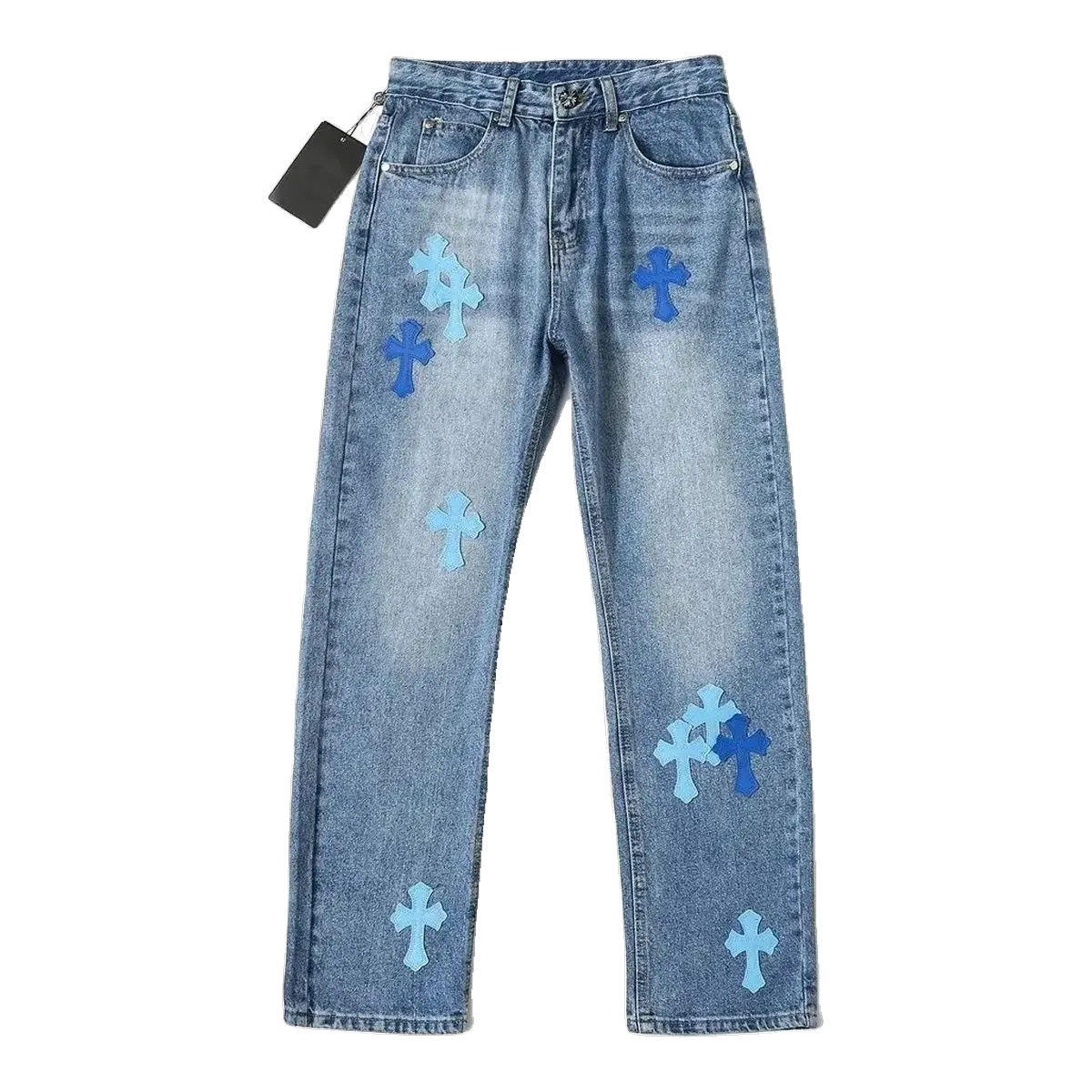 Chrome Hearts Blue Cross Jeans