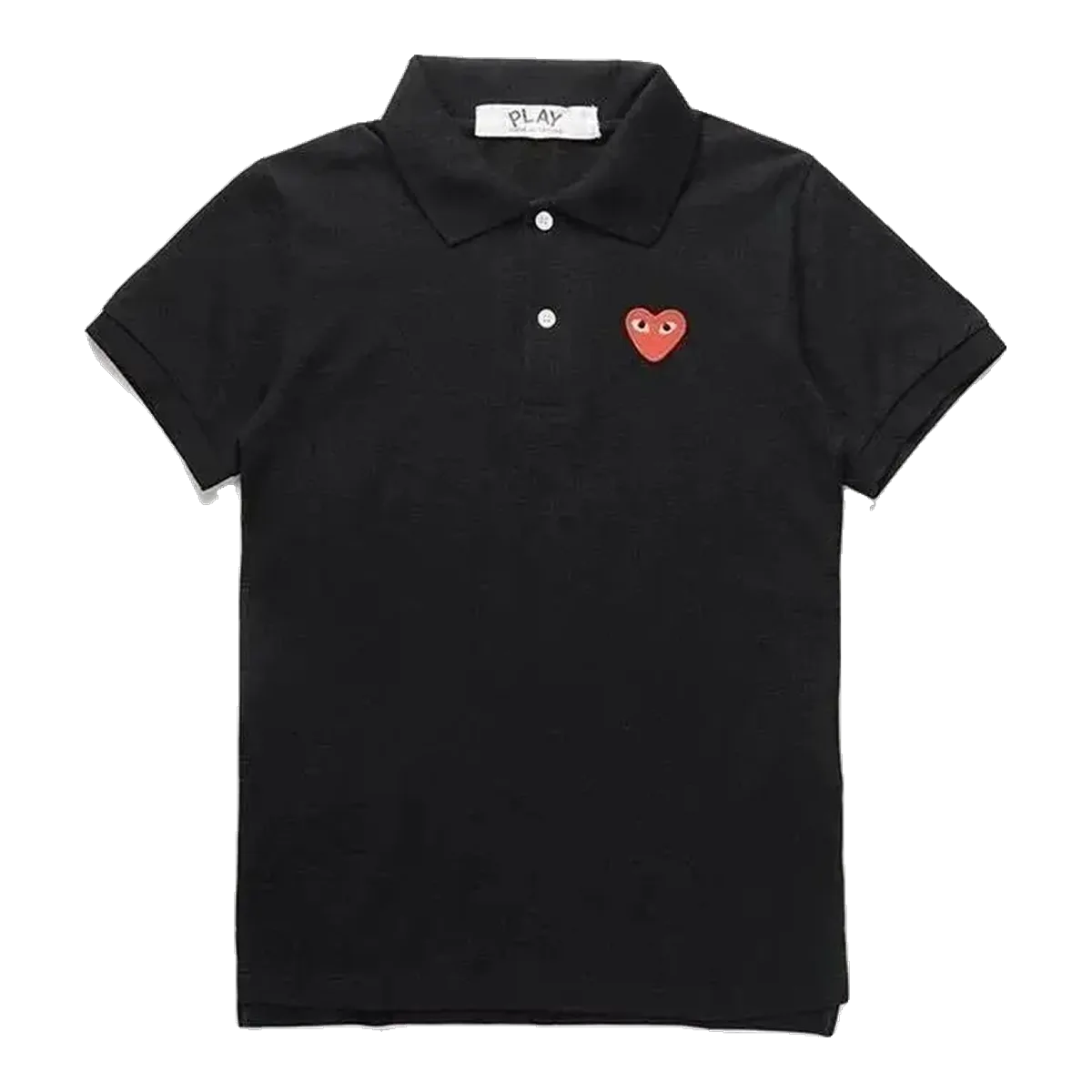 Comme Des Garcons Play Polo Shirt Black