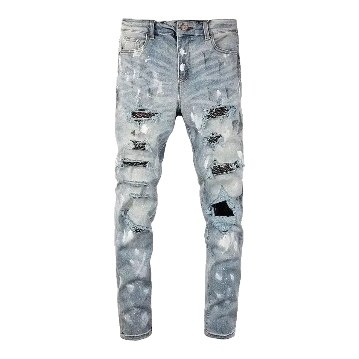 Amiri Light Blue Distressed Jeans