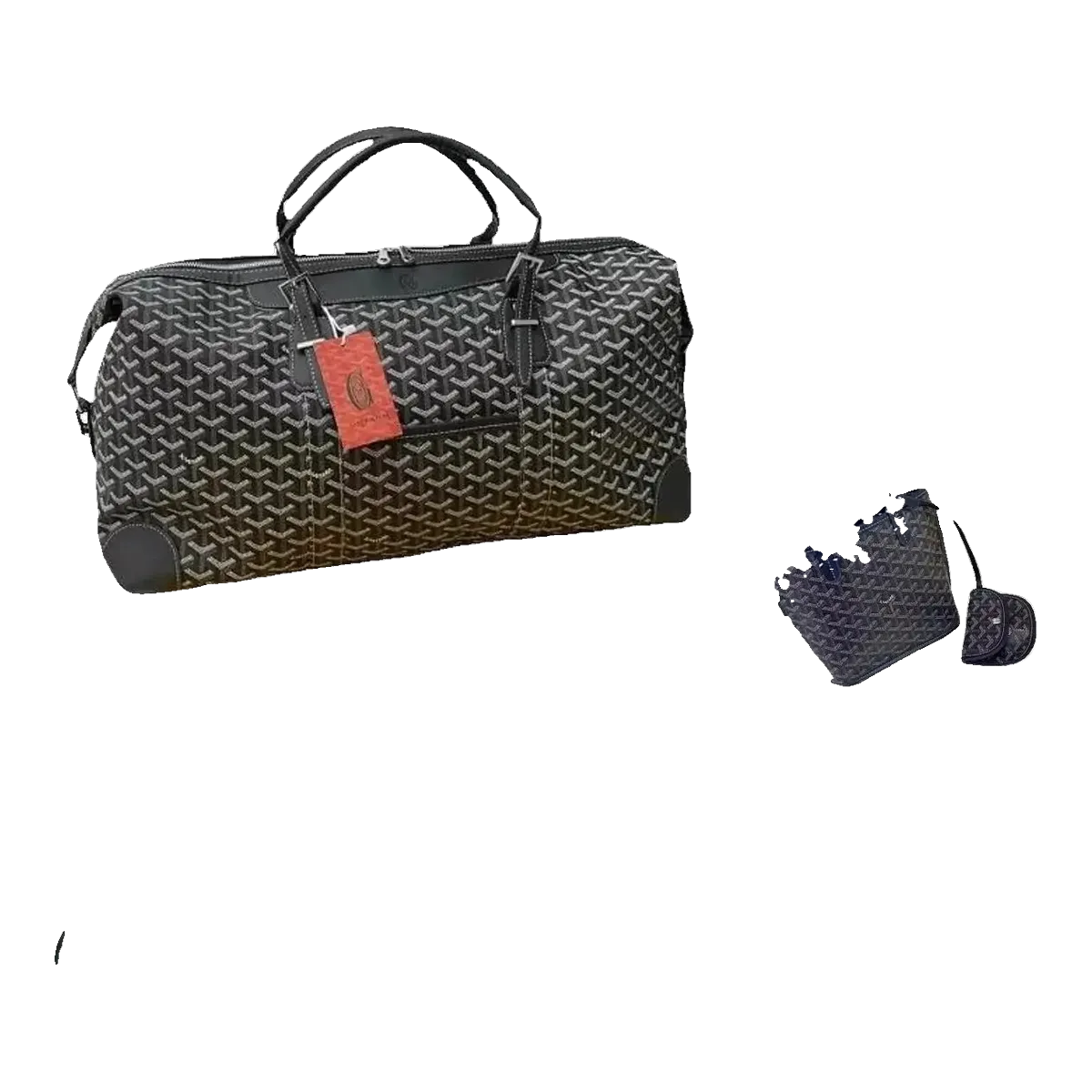 Goyard Saint Louis Duffle Bag Black