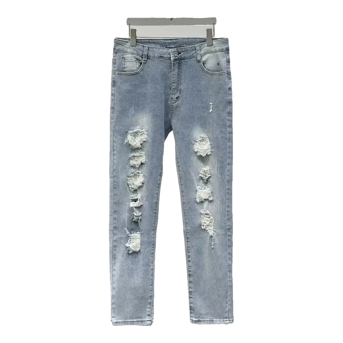 Amiri Light Blue Distressed Jeans
