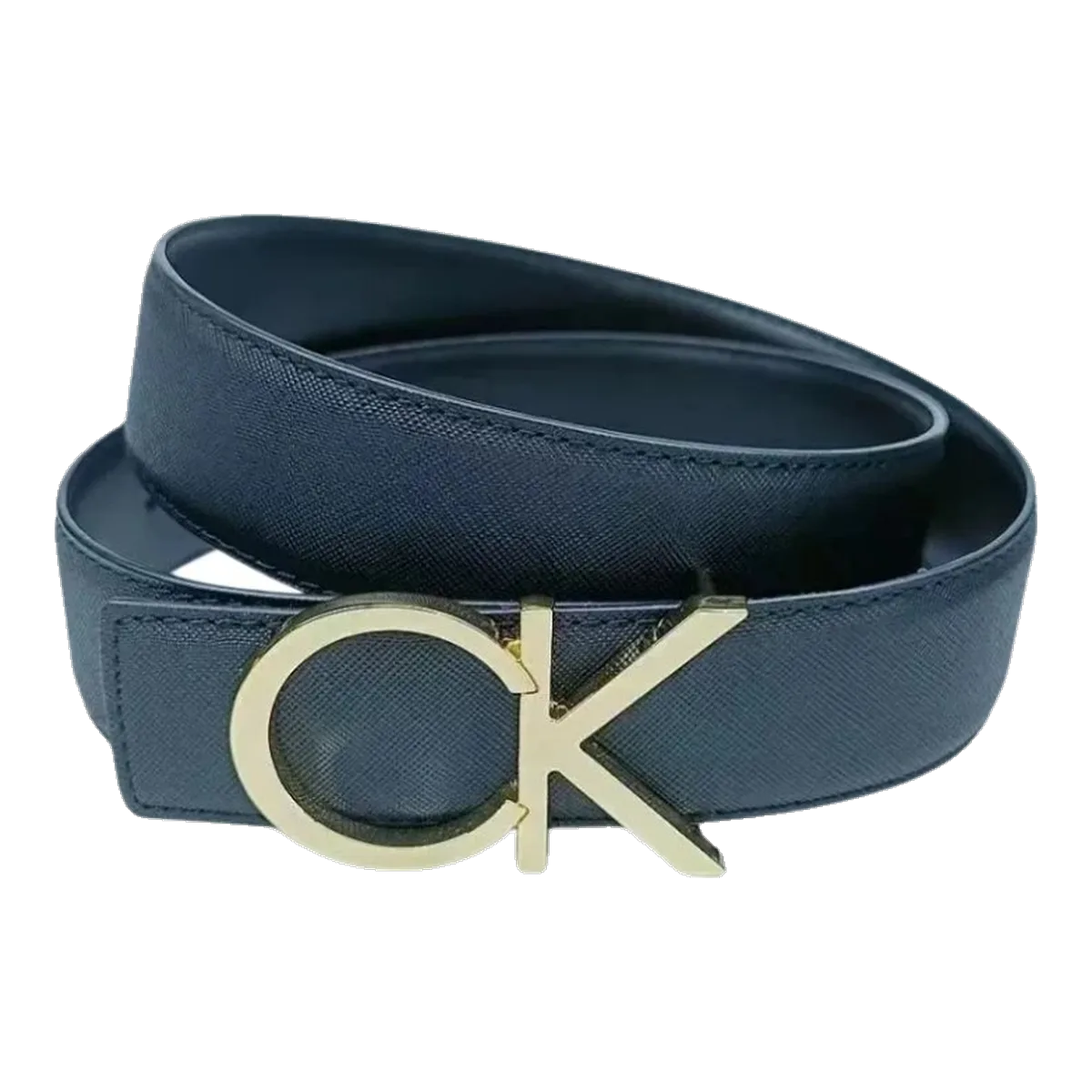 Calvin Klein Navy CK Logo Belt